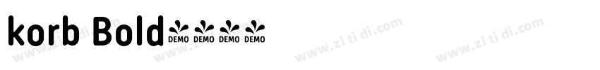 korb Bold字体转换
